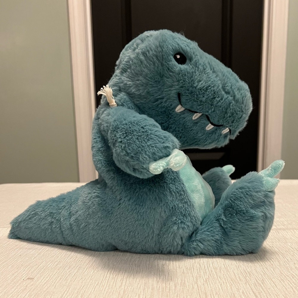 NWT Warmies Velociraptor Heat or Cool Weighted Stuffed French Lavender - Picture 4 of 10